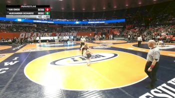 2A 120 lbs Quarterfinal - Alexander Schuetz, Darien (Hinsdale South) vs Kai Enos, Batavia