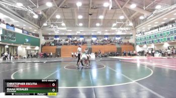 126 lbs Champ. Round 1 - Isaiah Rosales, Oceanside vs Christopher Escutia, Mission Hills