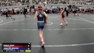 64 lbs Round 1 (8 Team) - Marley Dixon, PA West Black vs Penelope Lemmons, D3 Training Center