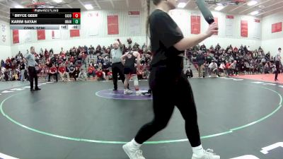 144 lbs Cons. Semi - Bryce Geer, Canton South vs Karim Sayah, Orange