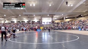 A 120 lbs Champ. Round 1 - Deter Thompson, David Crockett High School vs Derrick Bolden, Millington Central High School