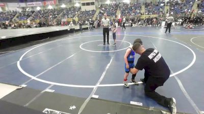 40 lbs Quarterfinal - Luciano Hernandez, Fort Lupton vs Iason Rodriguez, Widefield WC