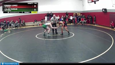 144 lbs Champ. Round 1 - Caleb Farrar, Palo Verde vs Kawika Lopez, Las Vegas