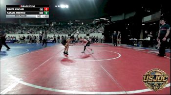 75 lbs 5th Place - Bryer Kincaid, Cowboy Wrestling Club vs Rafael Trevino, Madill Takedown