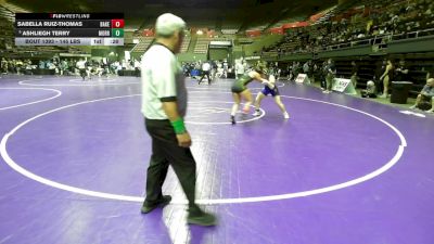 145 lbs 5th Place - Sabella Ruiz-Thomas, Bakersfield Christian vs Ashliegh Terry, Morro Bay