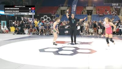 105 lbs Cons. Rd Of 64 - Cydni Buchanan, MO vs Addison Palmer, AZ
