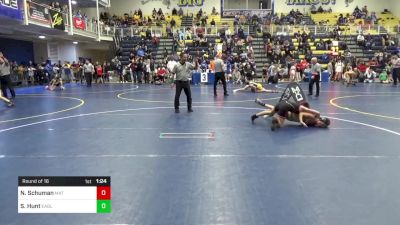 87 lbs Round Of 16 - Nathan Schuman, Mat Assassins vs Sidney Hunt, Eagle W.C.