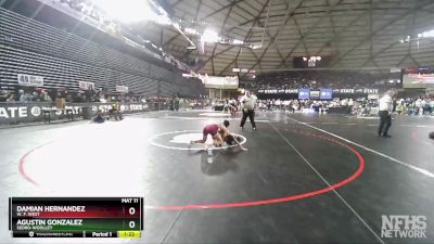 2A 113 lbs Quarterfinal - Agustin Gonzalez, Sedro-Woolley vs Damian Hernandez, W. F. West