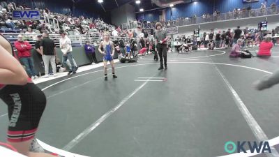 73 lbs Rr Rnd 5 - Mason Cunningham, Barnsdall Youth Wrestling vs Aceyn Marr, Newkirk Takedown Club