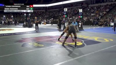 110 lbs 5th Place - Ayana Contreras, Orange Vista (SS) vs Giada Tanahara, Martin Luther King (SS)