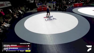 190 lbs Placement Matches (16 Team) - Mitchell Semaan, OCWA-FR vs Asher Edwardson, NAWA-FR