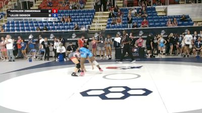 100 lbs Champ. Rd Of 16 - Kathleen Zimmerman, Utah vs Lillee Denson, Michigan