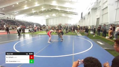 120 lbs Consi Of 16 #2 - Nash Gillett, East Valley WC vs Michael Evanston, Parker Invictus WC