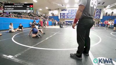 85-90 lbs Rr Rnd 1 - Alfonso De La Fuente, Clinton Youth Wrestling vs Ty Hartley, Husky Wrestling Club