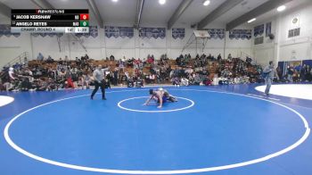 136 lbs Champ. Round 4 - Jacob Kershaw, North DeSoto vs Angelo Reyes, Madera