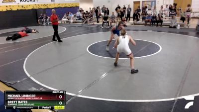 113 lbs Cons. Semi - Brett Bates, Dominate Club Wrestling vs Michael Lininger, Desert Mountain Wrestling Club