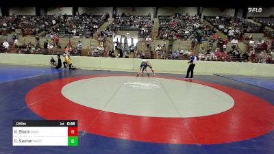 135 lbs Consolation - Keith Black, Georgia vs Colton Sasher, West Forsyth Wrestling Club