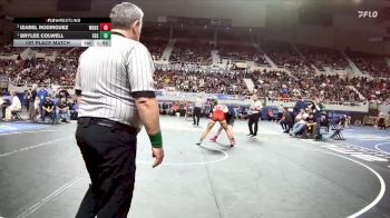132-D2 1st Place Match - Brylee Colwell, Eastmark High School vs Izabel Rodriguez, Walden Grove High School