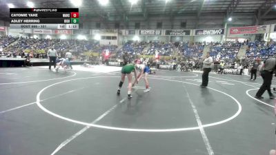 101 lbs Round Of 32 - Cayomie Yake, Mancos Bluejays vs Adley Herring, Highland Middle School