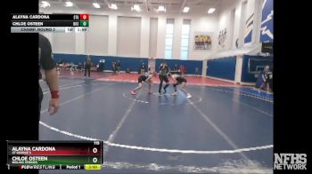 115 lbs Champ. Round 2 - Alayna Cardona, St George`s vs Chloe Osteen, Boiling Springs