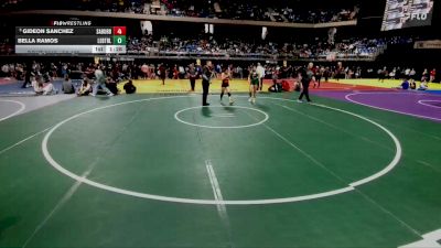 5A 132 lbs Champ. Round 1 - Gideon Sanchez, San Antonio Burbank vs Bella Ramos, Frisco Lebanon Trail