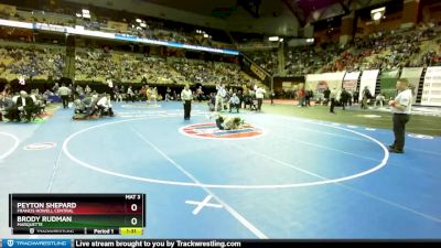 126 Class 4 lbs Semifinal - Peyton Shepard, Francis Howell Central vs Brody Rudman, Marquette