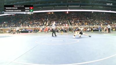 D4-132 lbs Quarterfinal - Raymond Courter, Springport vs Mason Childs, Benzie Central