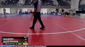 88 lbs Semis (4 Team) - Beckham Bunkowske, Perham vs Olivia Browen, LPGE/B Wolves