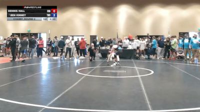 100 lbs Champ. Round 2 - Dennis Hall, Christian Brothers Academy vs Ben Kinney, Tiger Wrestling Club