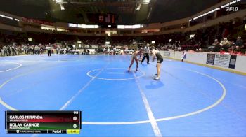 144 lbs Champ. Round 2 - Nolan Cannoe, Mountain Ridge vs Carlos Miranda, Williams Field
