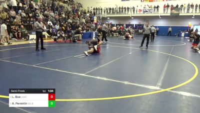 160 lbs Semifinal - Lucas Boe, Lake Highland Prep-FL vs Alessio Perentin, Delbarton-NJ