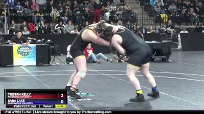 207 lbs Semifinal - Sara Lake, Lindenwood University vs Tristan Kelly, McKendree University