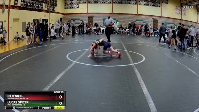 72 lbs Round 3 (10 Team) - Lucas Spicer, Mat Warriors vs PJ O`Niell, Virginia Patriots