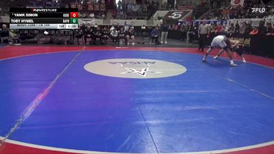 7A 150 lbs 1st Place Match - Yanik Simon, Huntsville vs Toby Hymel, Daphne