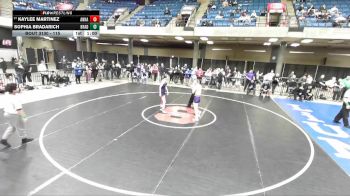 115 lbs 7th Place Match - Kaylee Martinez, Unattached vs Sophia Bradarich, Sherrard