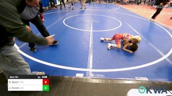 43 lbs Semifinal - Brody Boyd, Team Tulsa Wrestling Club vs Jantzen Duran, Jay Wrestling Club