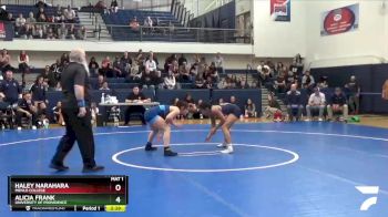 123 lbs 3rd Place Match - Alicia Frank, University Of Providence vs Haley Narahara, Menlo College