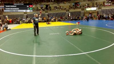 85 lbs Cons. Semi - Kade McNamara, Z-M (Zumbrota/Mazeppa) vs Bane Ramsay, Caledonia/Houston