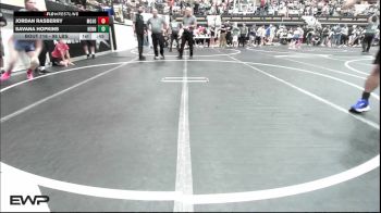 98 lbs Quarterfinal - Jordan Rasberry, Mojo Grappling Academy vs Savana Hopkins, Hennessey Takedown Club