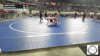 118 lbs Consi Of 64 #2 - Corbin Thomas, Collinsville Junior High vs Zachariah Felts, Muskogee JH Wrestling
