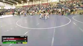 145 lbs Quarterfinal - Luke Van Orden, NV vs Michael McGruder, CA