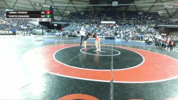 Girls 2A 170 lbs 1st Place Match - Amina Thomas, Steilacoom (Girls) vs Evette Esquivel, Toppenish (Girls)