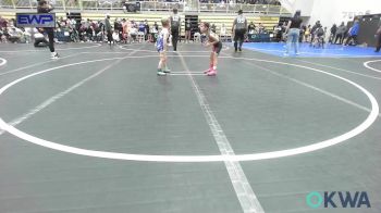 45 lbs Round Of 16 - Emmalyn Gibson, Wolfpak Wrestling vs Forrest Young, Newkirk Takedown Club