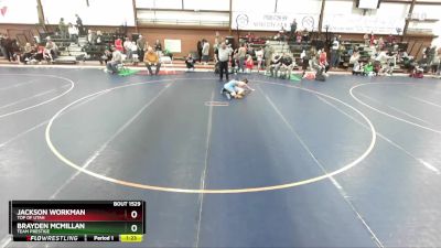 105 lbs Quarterfinal - Brayden McMillan, Team Prestige vs Jackson Workman, Top Of Utah