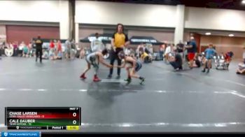 78 lbs Round 4 (6 Team) - Cale Dauber, Team Gotcha vs Chase Larsen, Steel Valley Renegades