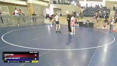 98 lbs Cons. Semi - Adam Rea, MO vs Peyton Beckett, WA