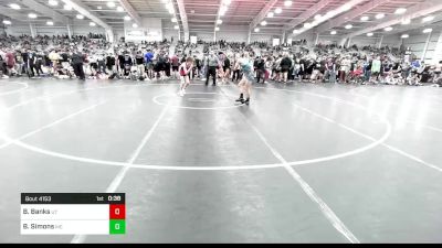 106 lbs Consi Of 16 #1 - Breyton Banks, UT vs Brody Simons, ME