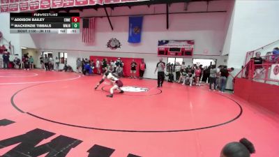 JH 110 lbs Cons. Round 5 - Mackenzie Tibbals, Westmoore JH vs Addison Bailey, EDMOND MEMORIAL JH