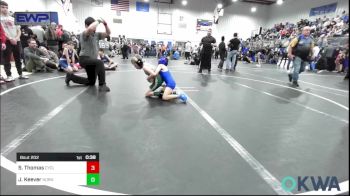49 lbs Quarterfinal - Sammy Thomas, Cyclone Wrestling Club vs Jordyn Keever, Norman North