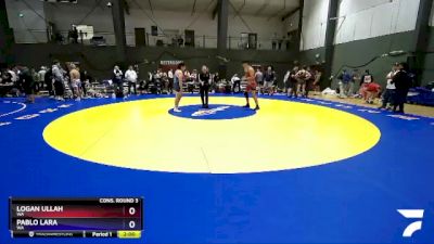 190 lbs Cons. Round 3 - Logan Ullah, WA vs Pablo Lara, WA